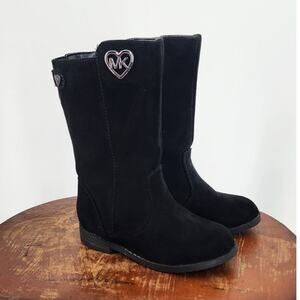 MK Michael Kors Anthem Toddler Black Zip Up Boots‎ Size 7